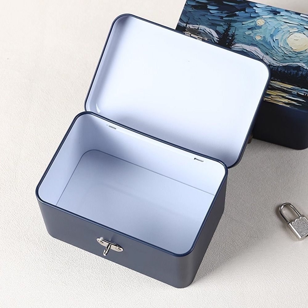 Medicine Cabinet Lock - Geschenkbox Große Aufbewahrungsbox aus Metall mit