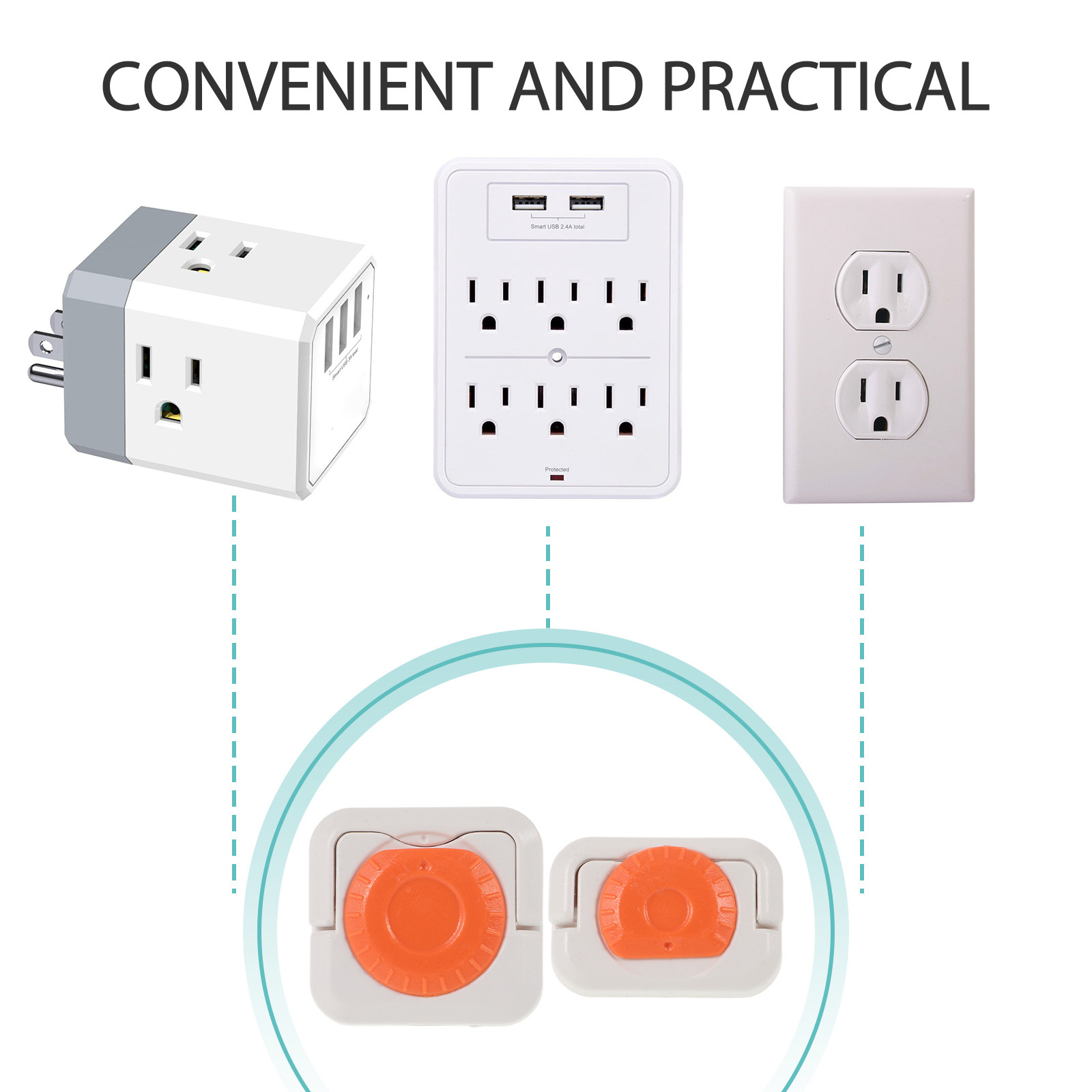 24 Stück Universelle Orange AB – Outlet Cover Baby Bewertung und Preis